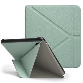 Tenano Kobo Libra Colour Case (Model: N428, 2024 Release), Origami Cover with Auto Sleep/Wake - Agave Green