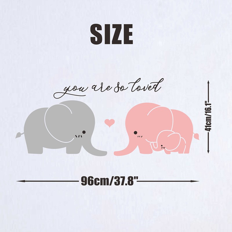Elephant Wall Decal Nursery Wall Stickers Baby Kids Room Wall