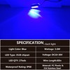 UWDESY 2Pcs 27 LEDs Blue Marine Boat Lights,IP68 Waterproof Underwater