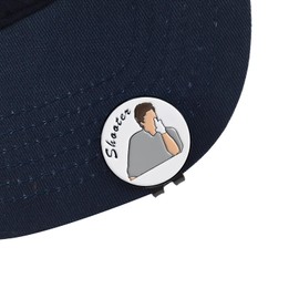 ZEETY Funny Golf Ball Marker with Magnetic Hat Clip – Golf Accessories for Men and Women, Great Golf Gift for Players with Attitude (Shooter)