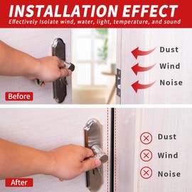 Fingwerk 40 Feet Rubber Door Weather Stripping Door Seal Large Gap, Self-Adhesive Extra Thick D-Shape Door Seal Strip for Door Frame Door Insulation Strip, Easy Cut to Size(Black), ‎‎FKBGDB40FT