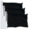 G128 3 Pack: Solid Black Color Flag 2.5x4 Ft LiteWeave