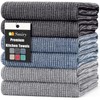 smiry Premium Kitchen Towels(18"x 28", 6 Pack), Large Cotton Dish