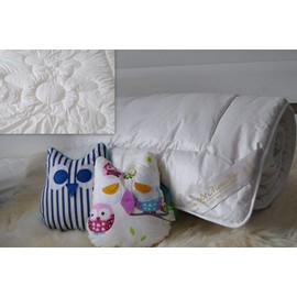 Merino Wool Natural Baby Junior Duvet COT BED/Quilt 140 x 100 cm, 250gsm SUMMER TOG 4,5 tog