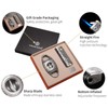 CIGARLOONG Cigar Cutter and Lighter Set Sharpening Blade V Cut