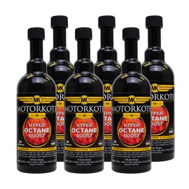 Motorkote Hyper Octane Boost, Octane Booster Fuel Treatment, Reduces Engine Knock 16 fl. oz, 6 Pack MK-10472-06