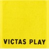 VICTAS 692301 Table Tennis Towel, Bicolor Text Logo Hand Towel,