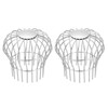 PATIKIL Gutter Guard 4 Inch, 2Pack 304 Stainless Steel Down