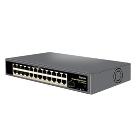 Ztyuav 25-Port Full Gigabit Easy Smart Managed Ethernet Switch-24 Ethernet Ports & 1 SFP Port, Web & APP Managed, VLAN/QoS/IGMP/LAG/TELNET/CLI Supported, Home Office Network Hub, Metal Plug & Play