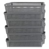 Ggbin Plastic Basket for Organizing, Grey Basket Trays, Set of