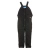Bib Overalls, Black, Size 38x30-1/2 In.