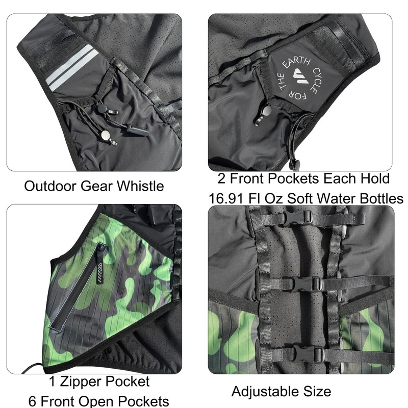 Wulibike Running Hydration Vest for Women Men,Lightweight Breathable Adjustable with