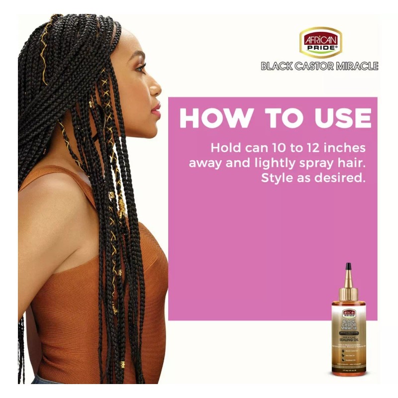 African Pride Black Aceite Sellado Para Cabello Y Cuero -