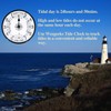 WEEGEEKS 8 inch Tide Clock Nautical Clock, High Tide Low