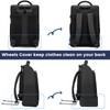 GOTECH Rolling Backpack Waterproof Commuter Backpack with Wheels for Business,