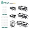 Veken Shower Caddy 6-Pack, Advanced Rustproof Design, No Drilling Adhesive