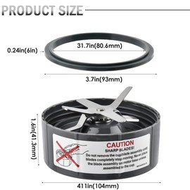 TIMESETL Replacement Extractor Blade Stainless Steel Blade Base Juicer Accessories Part for 600/900W NutriBullet Blender Replacement Parts