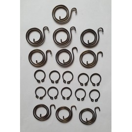 Door Handle Repair Kit Includes 10 Springs and 10 Circlips Widespread Fit for Doors Home and Office Easily Replace Coil Springs with Circlip Pliers (2,25 Turns, 1.8mm Thick)