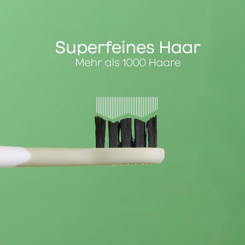 BOOMBRUSH 4x Brush Heads, White, Regular, Super Fine, Strong Bristles,