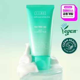 BRINGGREEN Tea Tree Cica Deep Cleansing Foam 120ml - BRINGGREEN Tea Tree Cica Deep Cleansing Foam 120ml