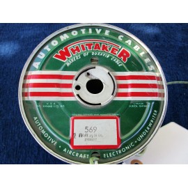 Whitaker 16 GAUGE BRAIDED AUTOMOTIVE AIRCRAFT ELECTRICAL WIRE GREEN VINTAGE NOS Per Foot
