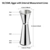 Cocktail Shaker 750 ml Jigger 25/50 ml with Internal Measuring