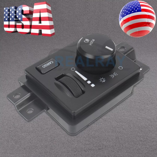 realray Headlight Switch with Cargo Fog Light for Dodge Dakota