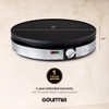 Gourmia 12” Crepe Maker – Nonstick Electric Griddle for Pancakes,
