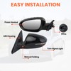 Left Driver Mirror Compatible with 2014 2015 Kia Optima Mirrors