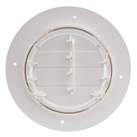 RecPro RV Air Louver Ceiling Vent 6.5" | Fully Adjustable | for 4-5/8" Ducting (1-Pack)