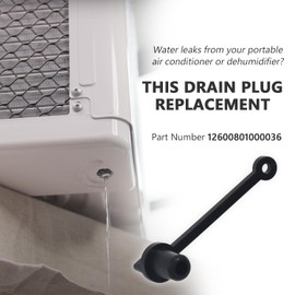 GYOFFULL 12600801000036 HVAC Portable Air Conditioner Drain Plug Compatible with Midea, Drain Stopper to Keep Air Conditioner Draining Properly