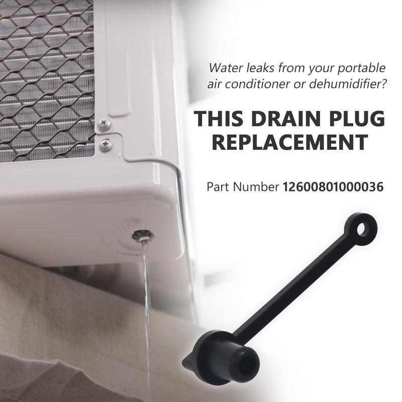 GYOFFULL 12600801000036 HVAC Portable Air Conditioner Drain Plug Compatible with