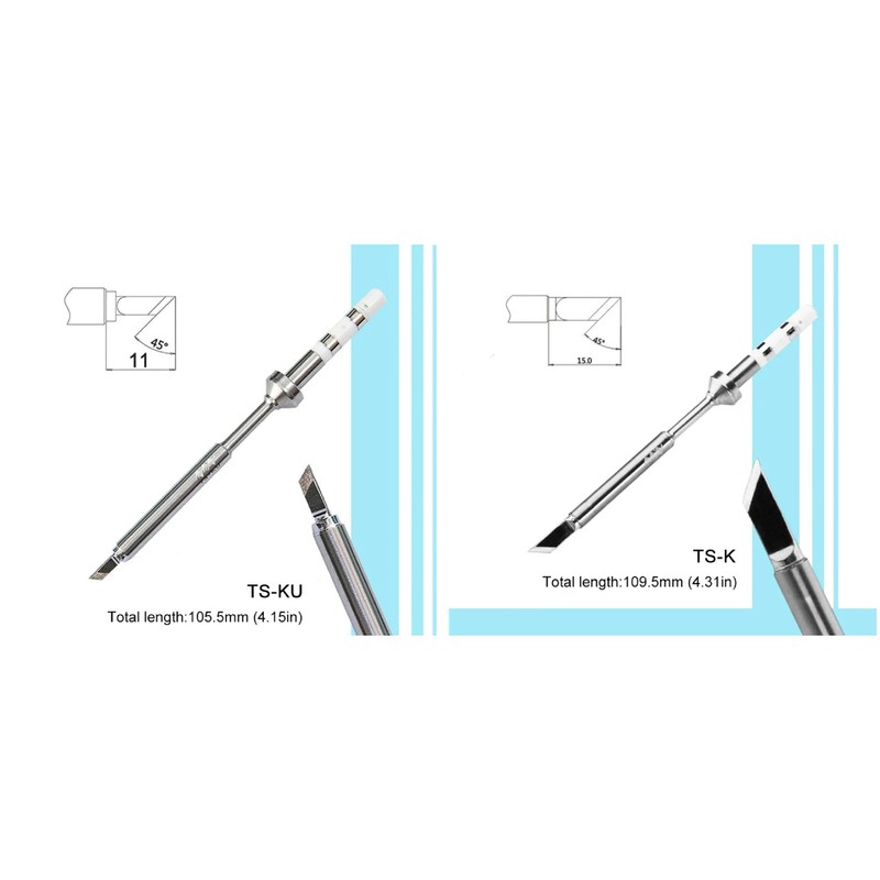 MASUNN Original Replacement Solder Tip For TS100 Digital LCD Soldering