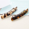 Eyegla 2PCS French Design Hair Barrette Tortoise Shell Celluloid Rectangle