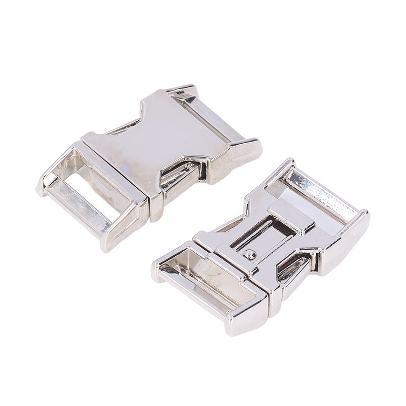 4Pcs Side Release Buckle 25x47mm Zinc Alloy Glossy Durable Wide