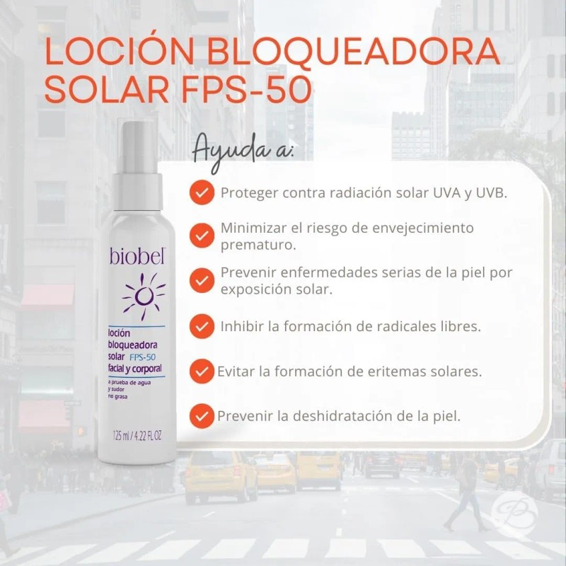 Biobel Bloqueador Solar Facial Fps Graso Máxima Pro
