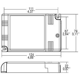 TCI 127414 DC Maxi Jolly HV Adjustable Electronic Ballast with Dip Switch