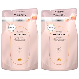 Pantene Miracles Silky Repair Shampoo, Refill, 12.3 oz (350 g) x 2 Piece Set, With Pasa Care, Additive-Free