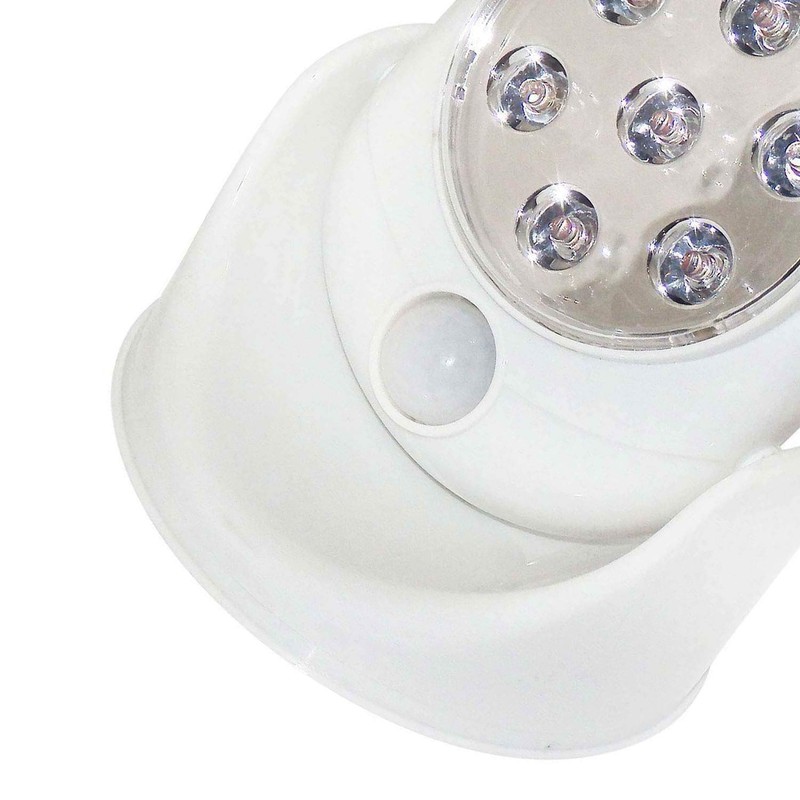Motion Activated Cordless Light 7 LEDs in White Porches Decks