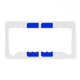 CafePress EU Number Plate Identifier for Great Britain Aluminum License Plate Frame, License Tag Holder