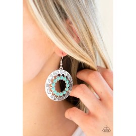 Paparazzi ORGANICALLY OMEGA blue earrings
