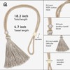 Remunkia Curtain Tieback with Tassel, Adjustable Curtain Ties for Home