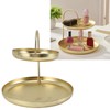 2 Tier Jewelry Tray Elegant Simple Sturdy Stable Metal Multi