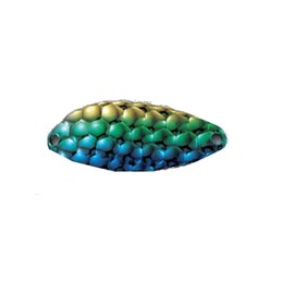 Acme Little Cleo Fishing Terminal Tackle, 1/3-Ounce, Hammered Blue Green