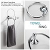 BGL Bathroom Hardware Set, Chrome Adjustable Expandable Towel Bar 4-Piece