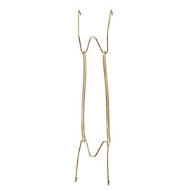 sourcing map Plate Hanger, Zinc Plated Invisible Wall Decorative Hooks with Tip Protectors 16-inch (W-Type)