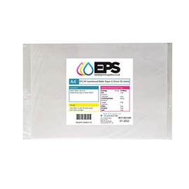 EPS Sweetened A4 Edible Wafer Paper/Rice Paper Pack for Edible Printing - 50 Wafer Paper Sheets per Pack