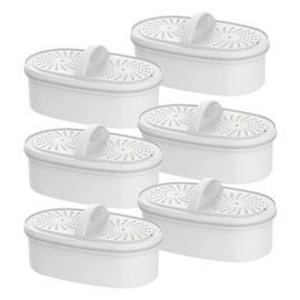 Replacement for All Waterdrop® Pitcher Filtration System, Fits Waterdrop WD-PF-01A Plus, Reduces Lead, PFOA/PFOS, Chlorine, Last Up to 3 Months or 200 Gallons (Pack of 6), AQUA CREST
