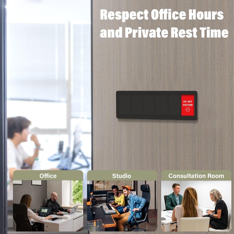 Office Door Signs 6 Options Do Not Disturb, Please Knock,