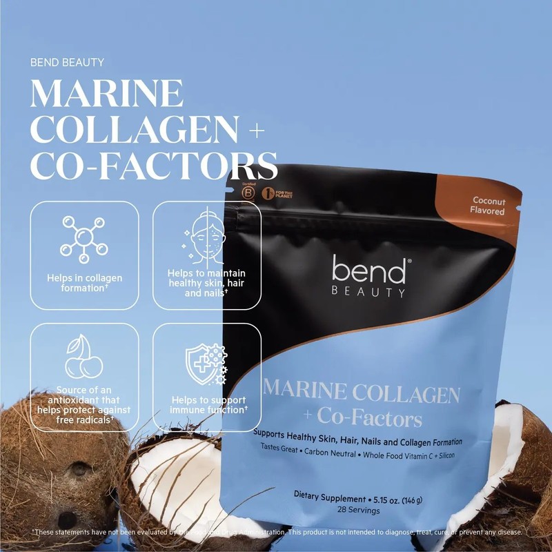 Bend Colágeno Marino Cofatores Polvo Coco 5.15 Oz Na